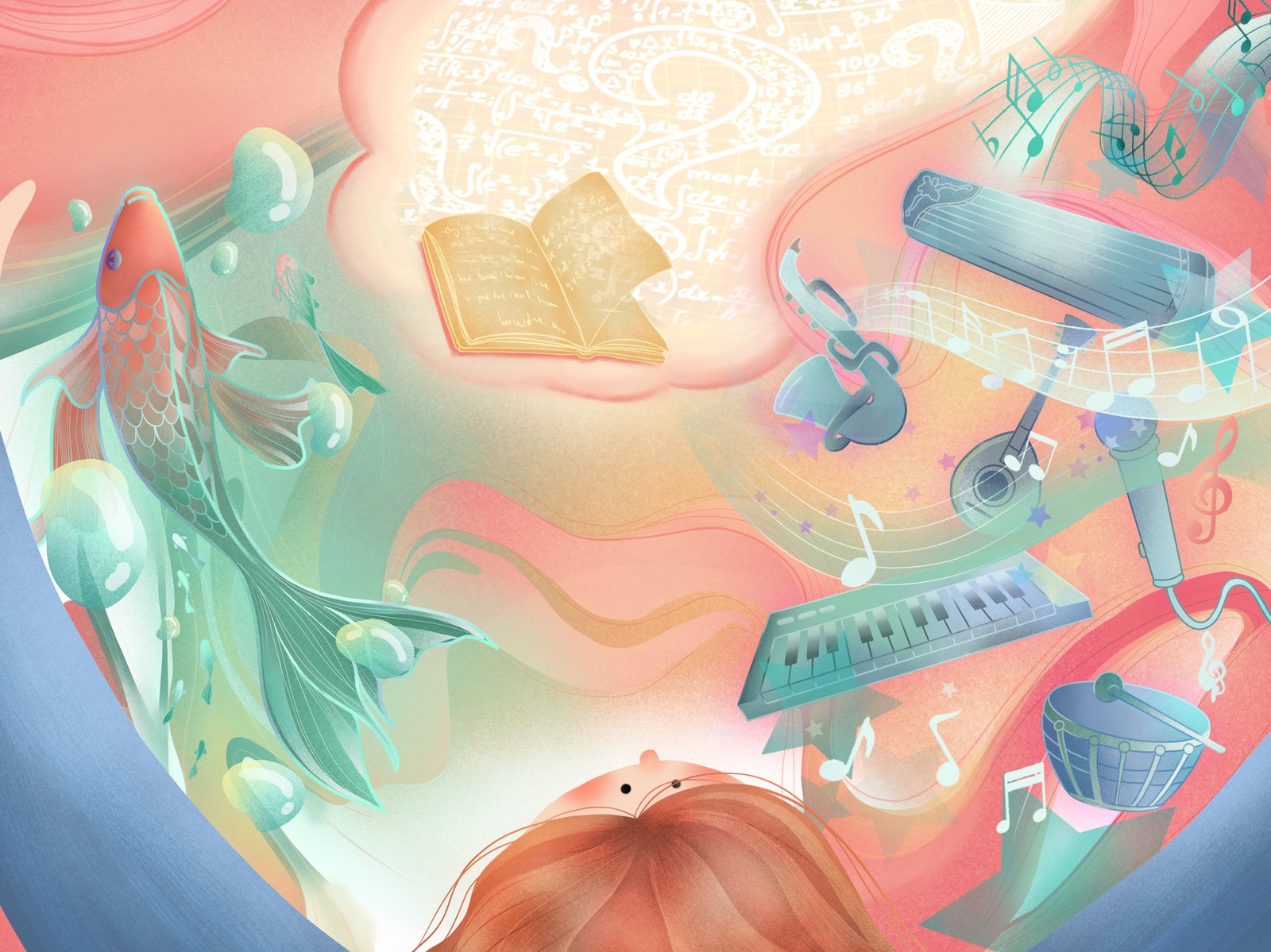 Mind and music illustration