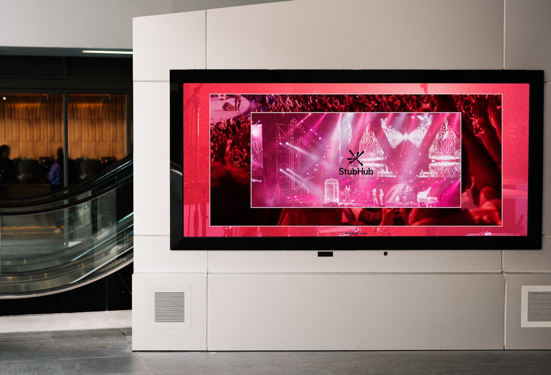 StubHub indoor display